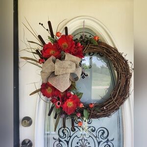 Red pansey Wreath